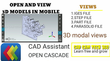 3D model viewer in mobile # iges stp file viewers