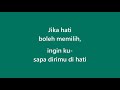 Rossa: Hati Yang Terpilih {karaoke, Original Key}