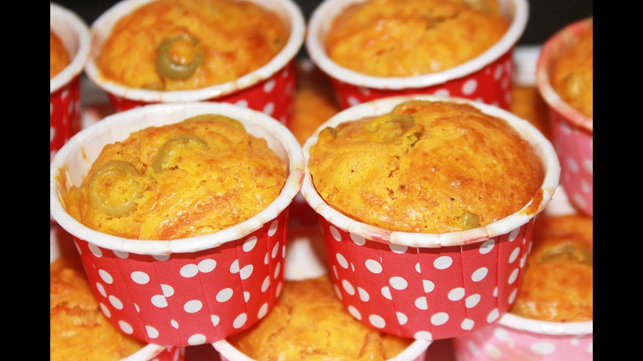 طريقة تحضير مادلين مالحين ب الجزر و الزيتون لذيذين و هشاشين