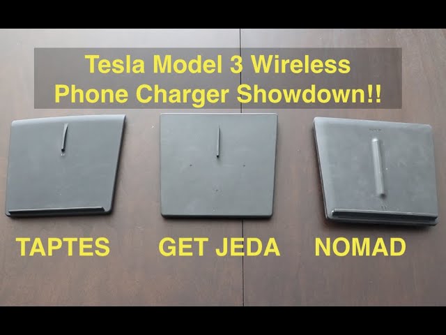 Tesla Model 3 - Updated Taptes Wireless Charger - YouTube