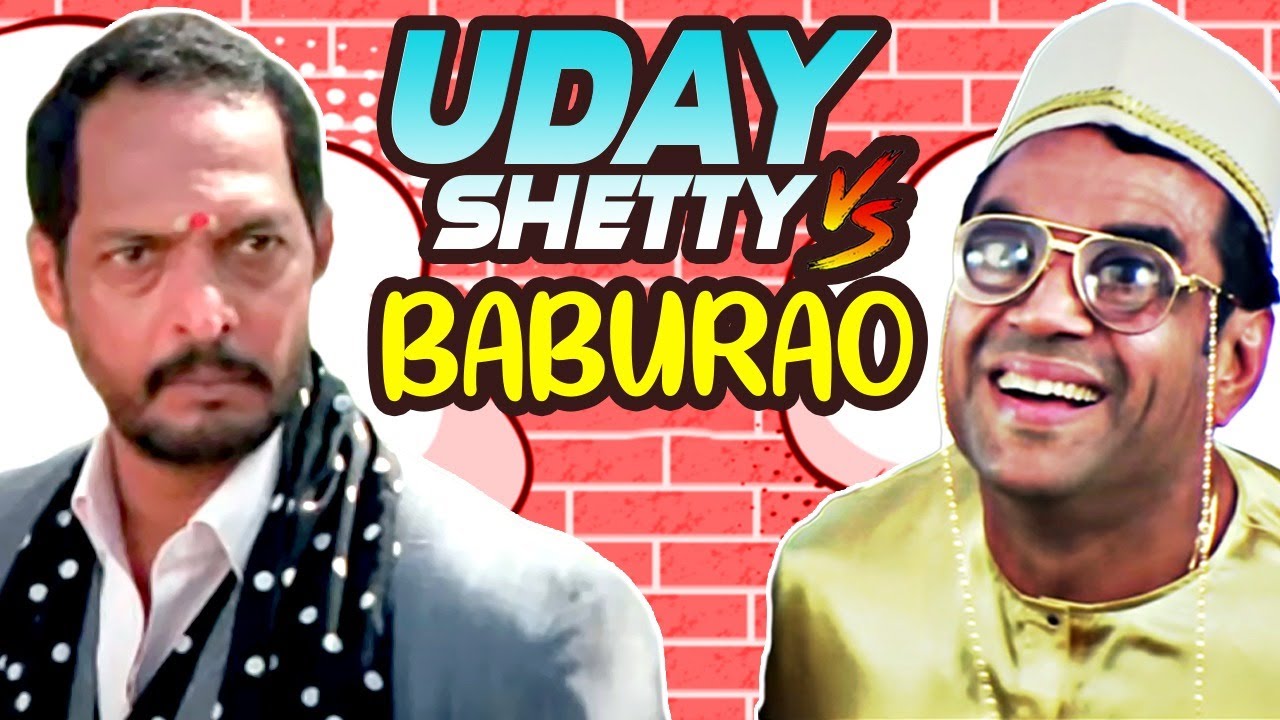 Best Of Comedy Scenes  Uday Shetty VS Baburao  Welcome   Phir Hera Pheri   Paresh Rawal