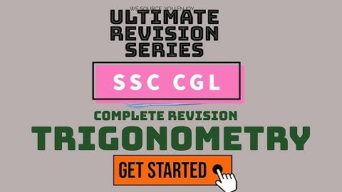 Trigonometry Full Revision | SSC CGL CHSL GD | Ultimate Maths Series #ssc #ssccgl