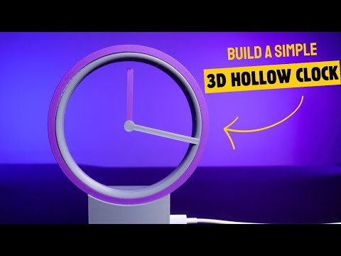 How I made this amazing 3D hollow clock