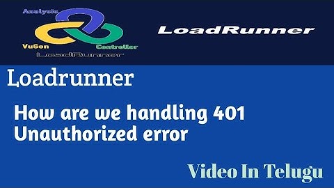 How are we to handle 401 Unauthorized error