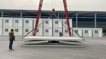 Folding container house installation process