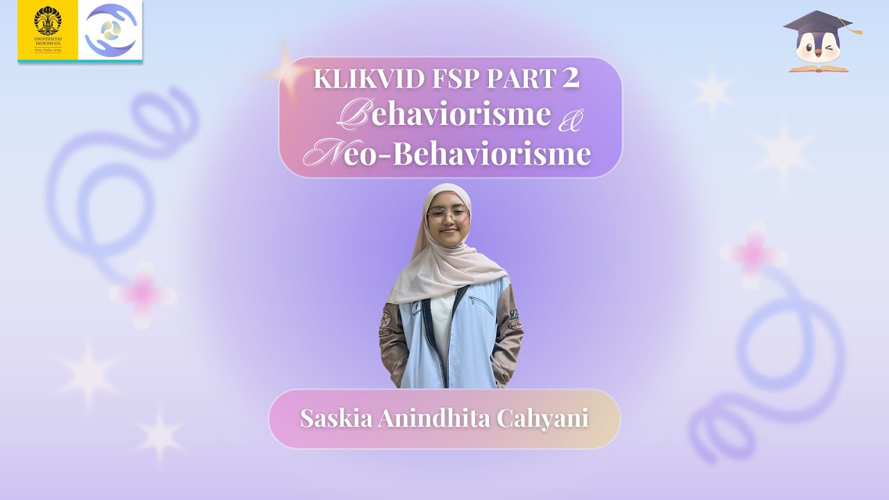 KLIKVID: FSP Behaviorisme & Neobehaviorisme Part 2