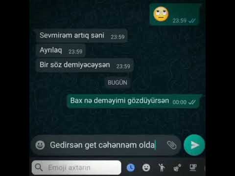 Sevgiliyə qapağ - Gülməli whatsapp yazışmaları