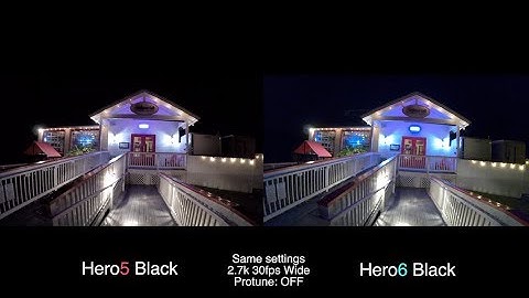 GoPro Hero6 vs Hero5 LOW LIGHT Test COMPARISON - GoPro Tip #600 | MicBergsma