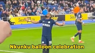 Christopher Nkunku Hits The Balloon Celebration First Time In Chelsea Colors