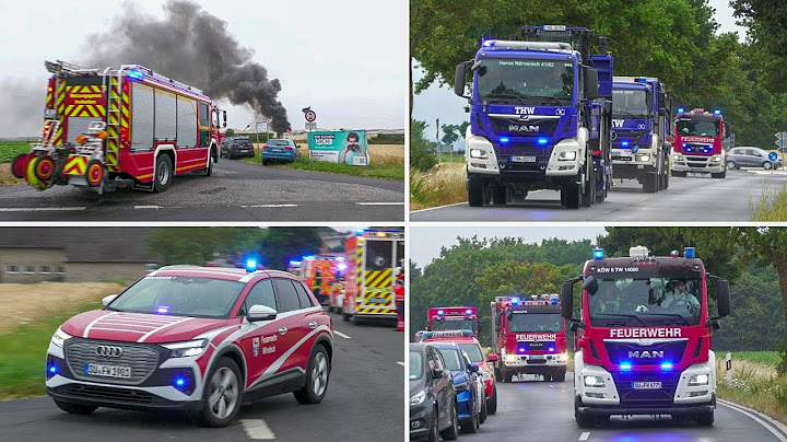 [Großbrand Mülldeponie] Einsatzfahrten zu Feuer in Swisttal