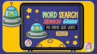 Pre Primer Sight Words WORD SEARCH PowerPoint Game screenshot 2