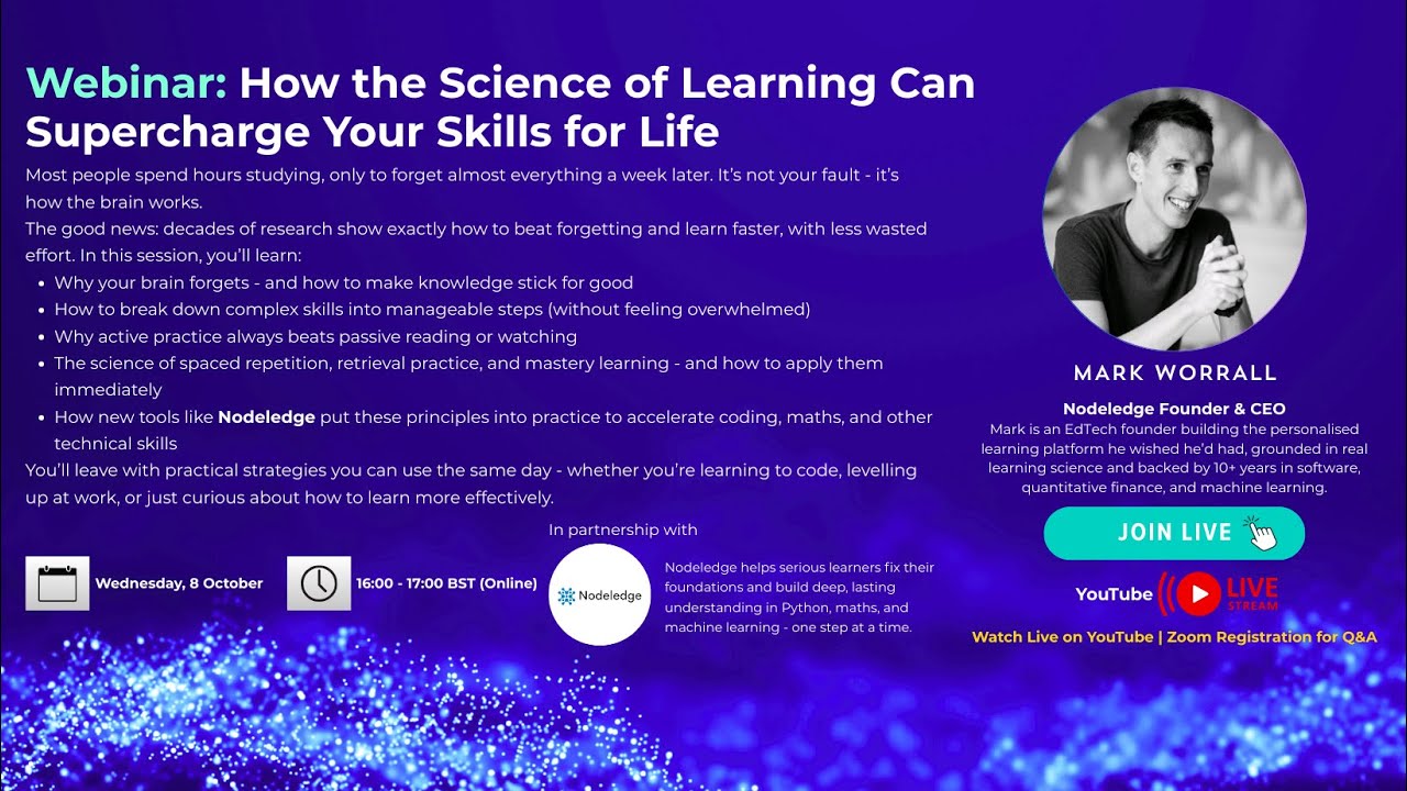 Live Webinar: How the Science of Learning Can Supercharge Your Skills ...