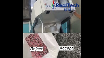 Single Chute Plastic Color Sorting-How to separate plastic flakes by color sorter machine