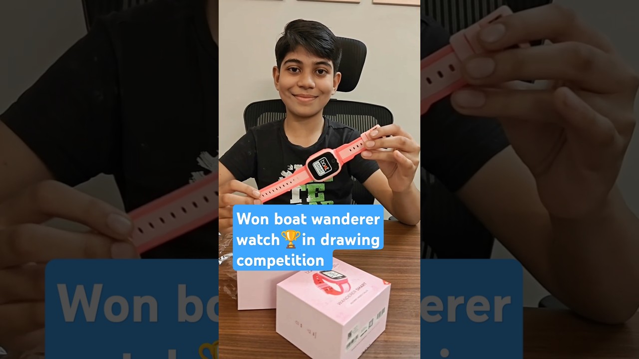 boAt Wanderer smartwatch Won n GlobalArt DrawingCompetition 