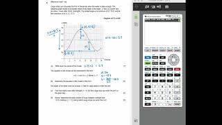 Trig modelling Paper 2 style Question - SLAI IBDP Math Exam question worked solution