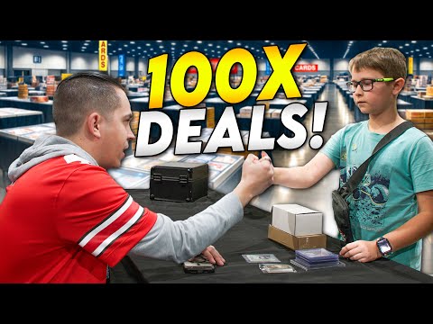 I Bought 100x DEALS In ONE DAY At a Card Show! 😱