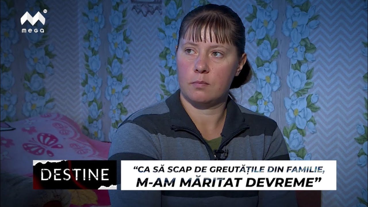 DESTINE: “Ca să scap de greutăţi, m-am măritat”. La 35 de ani creşte singură cinci copii