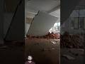 Bringing down an entire wall using just a hammer #youtubeshorts #shortsfeed #shorts #wallbreakers