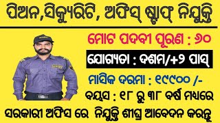 Times Security Staff Recruitment 2026 For 10Th Pass Odisha Latest Job Notification 2026