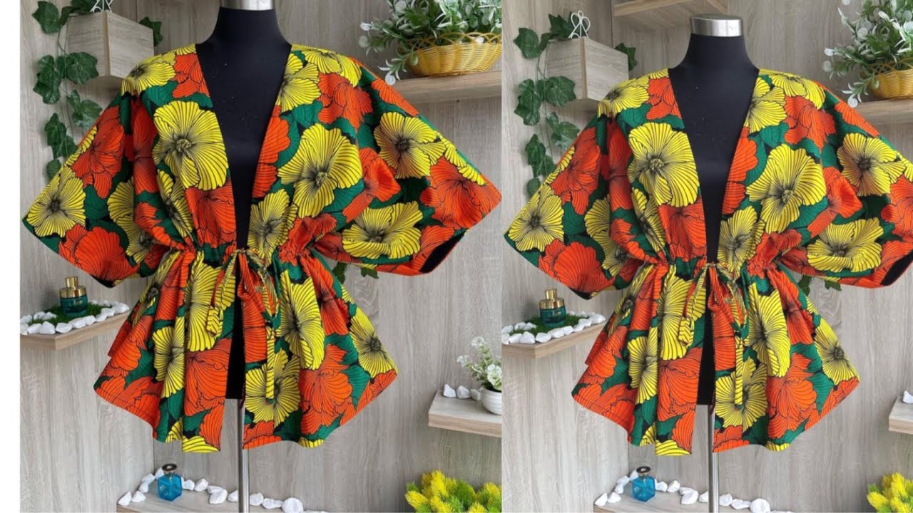Ankara Top Diy: How to cut and sew a simple Ankara blouse with drawstrings.
