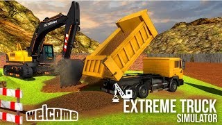 Berat Excavator Crane - Kota Konstruksi Sim - Simulator Truk Android Gameplay screenshot 3