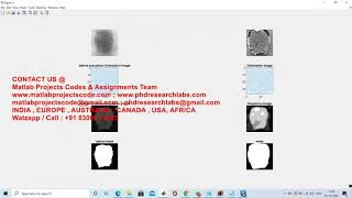 Fingerprint reconstruction tutorial in matlab | matlab projects | matlab codes | IEEE project