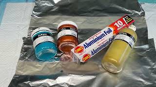 : WOW   Must see stunningly beautiful Dipping on scrunched aluminium foil~mystical under sea effects