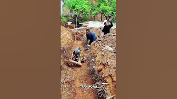 Krachtige grondverdichter aan het werk #shorts