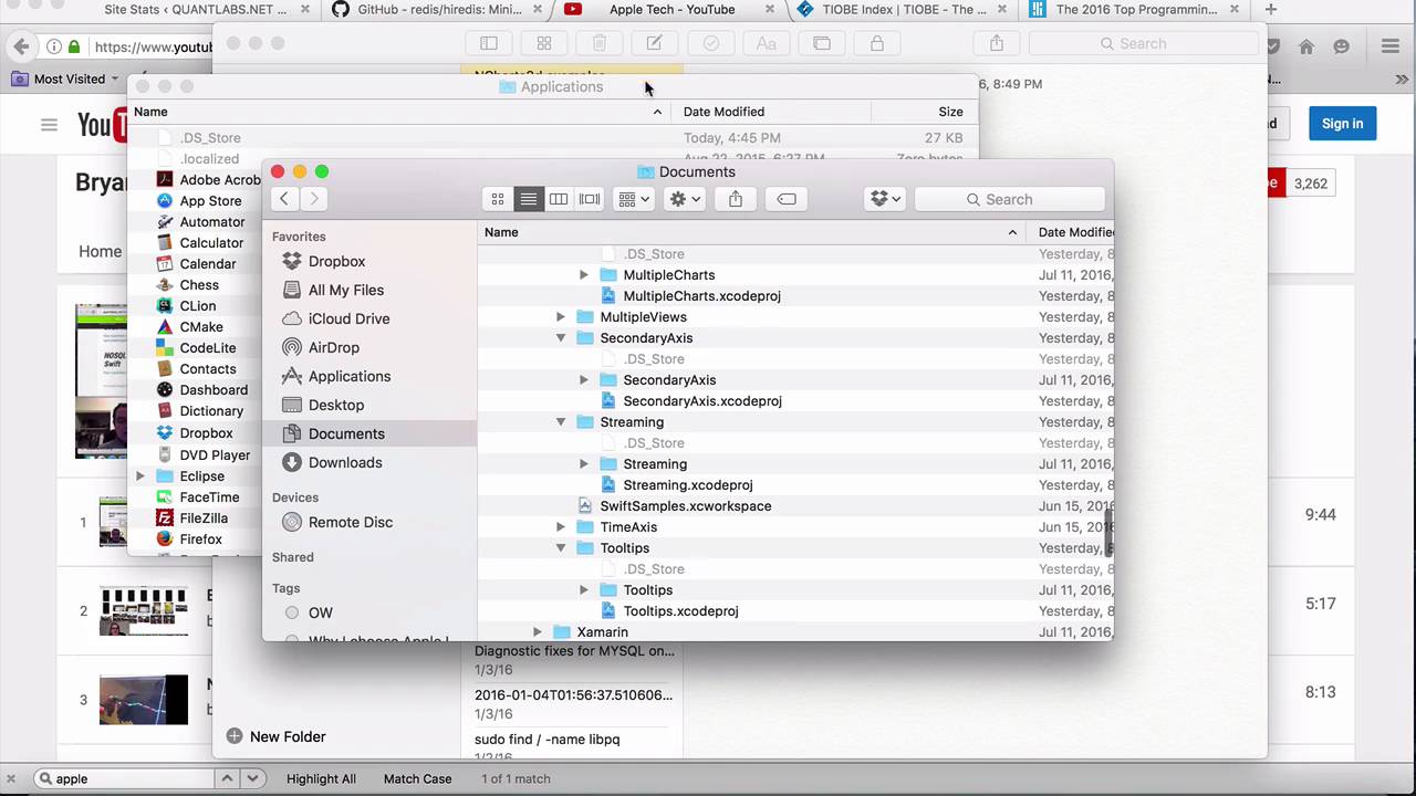 Apple iOS apps with Swift for trading chart and grid - YouTube