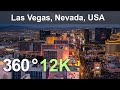 Las vegas usa aerial 360 in 12k