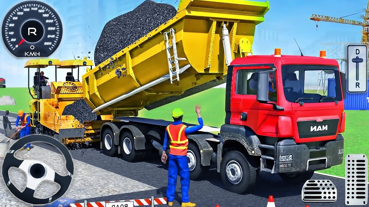 JCB Highway Road Construction 3D - City Excavator Loading Simulator - Android GamePlay