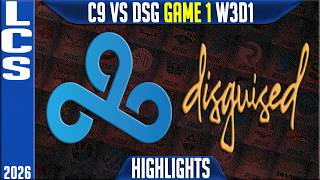 C9 vs DSG Highlights Game 1 | LCS Summer 2026 W3D1 | Cloud9 vs Disguised G1