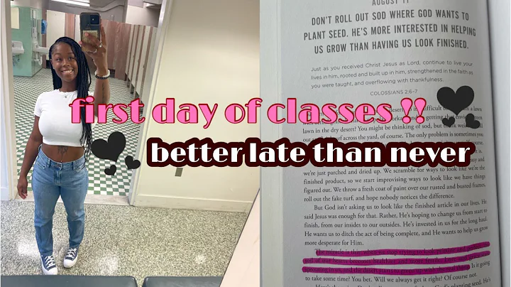 FIRST DAY OF CLASSES | uncg *better late than never*