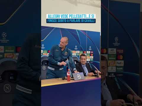 Video Napoli-Bodo/Glimt, siparietto Allegri-Pellegatti sui cavalli in conferenza stampa Champions League
