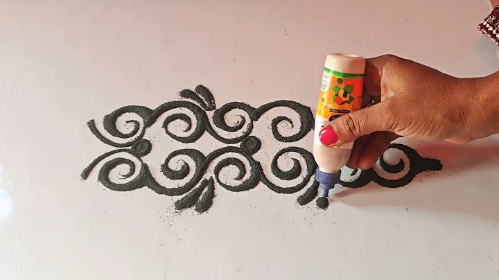 Border rangoli ll easy and simple rangoli ll By Painting Shorts ll 