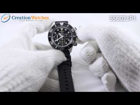 Seiko Solar Chronograph SSC021 SSC021P1 SSC021P Men's Watch