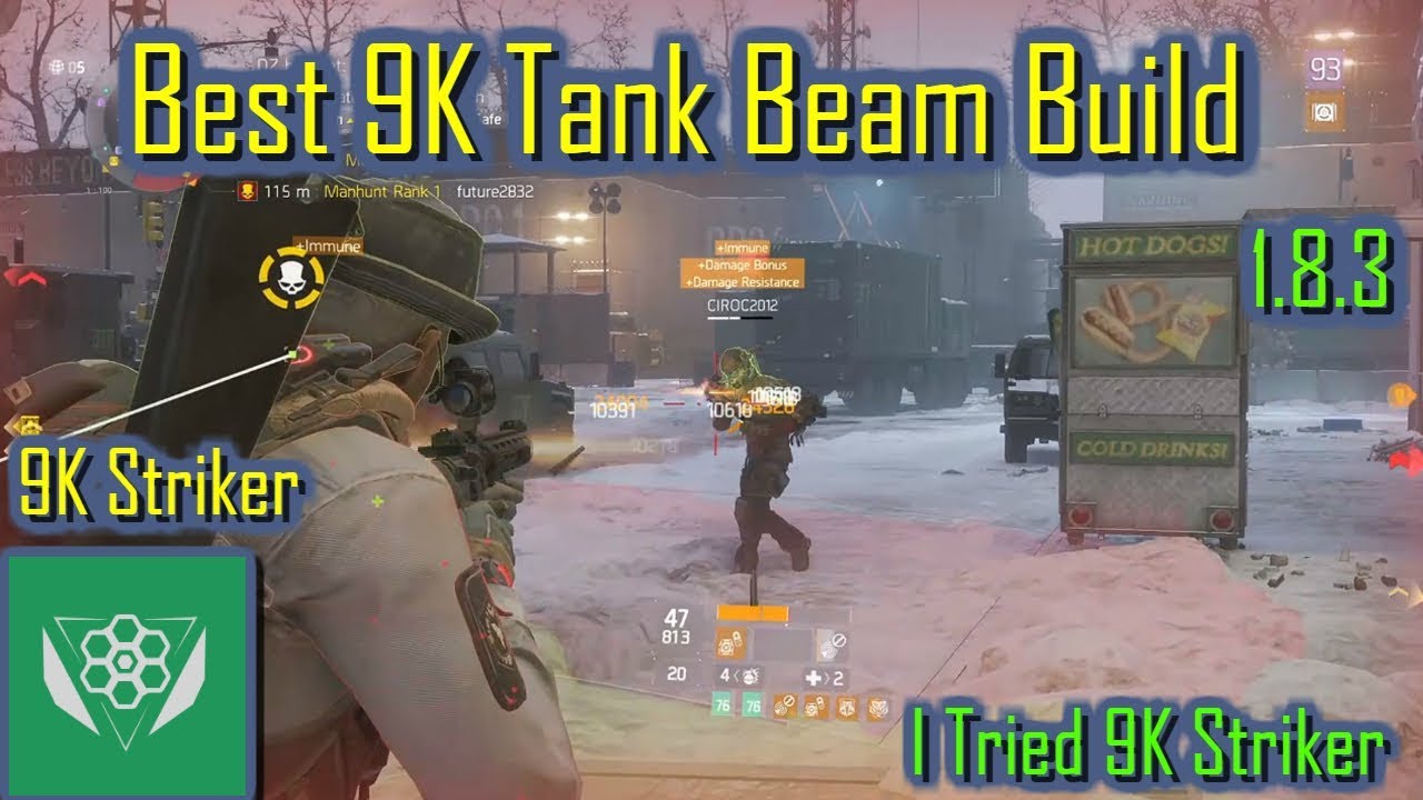 9K Tank Beam Build 1.8.3(I Tried 9K Striker)|The Division|