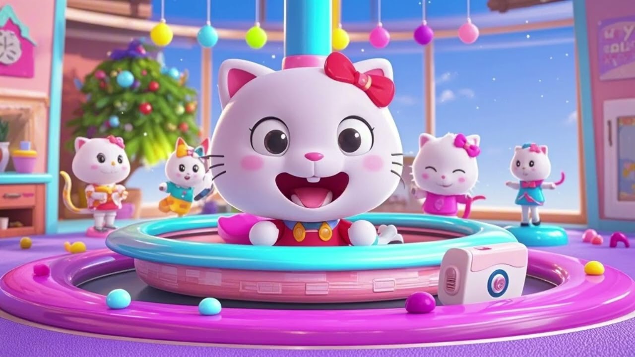 Kitty Spin and Jump 🐱 | Fun Dance Song for Kids
