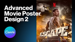 Make a Movie Poster with Canva | Part 2 - Advanced Tutorial screenshot 5