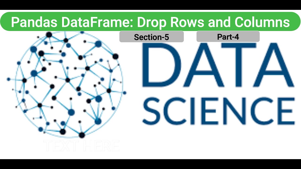 Pandas drop index. Python Science. Sklearn logo.