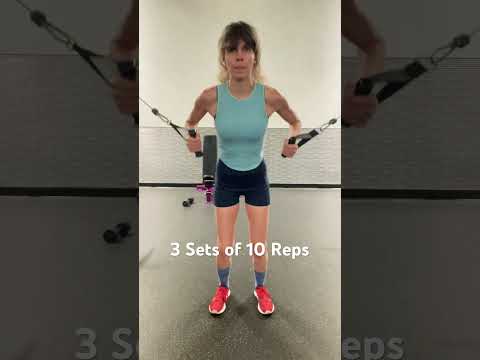Cable Chest Press - 3 sets of 10 Reps