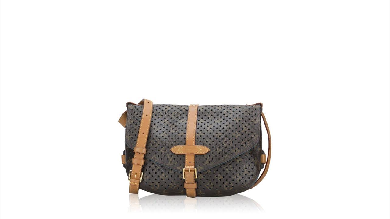 Louis Vuitton Flore Saumur Handbag Perforated Monogram Canvas - A World Of  Goods For You, LLC