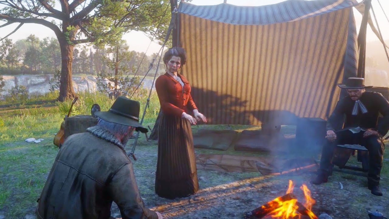 Uncle flirted with Miss Grimshaw. Red Dead Redemption 2 - YouTube