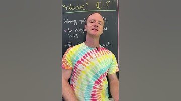 What is "above" the complex numbers??