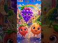 Colourful Fruits Parade 🍎🍌 | Fun Kids Song | Nursery Rhymes #shorts #funny #nurseryrhymes #learning