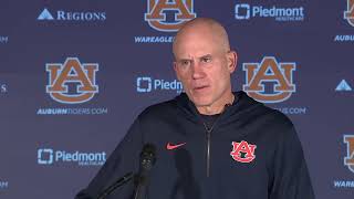 Auburn football news conference before 2025 Iron Bowl screenshot 5