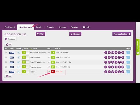 internetVista monitoring -