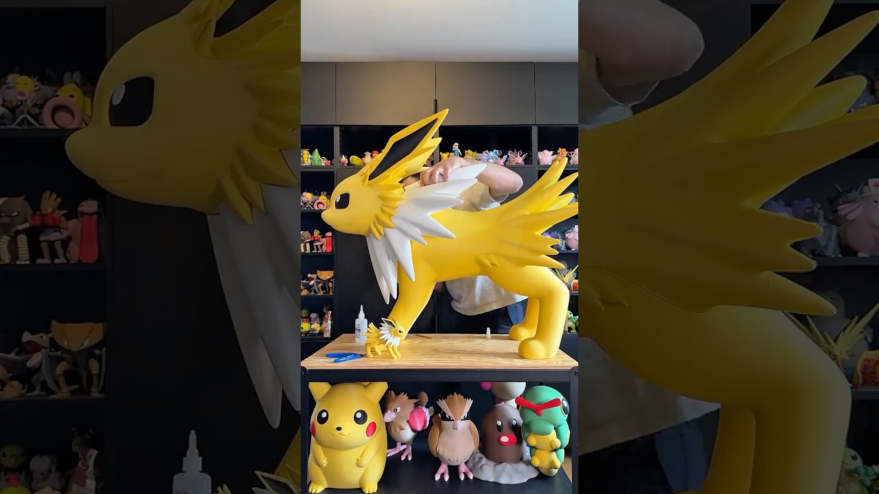 Voltali ⚡️😱 est énorme #3dprintable #pokemon #impression3d #3dprinting #gaming #pikachu