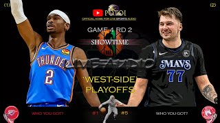 NBA THUNDER @ MAVERICKS - THE WEST PLAYOFFS GAME 3 RD 2 HOOPS!! LIVE AUDIO