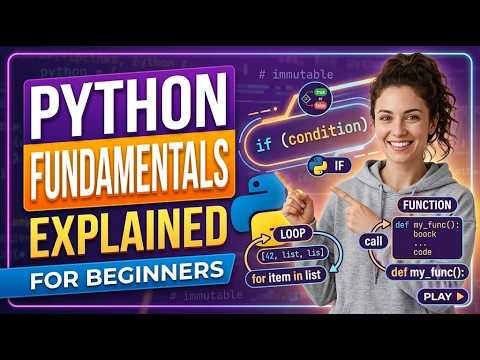 Python Fundamentals Explained | If Statements, Functions & Loops for Beginners